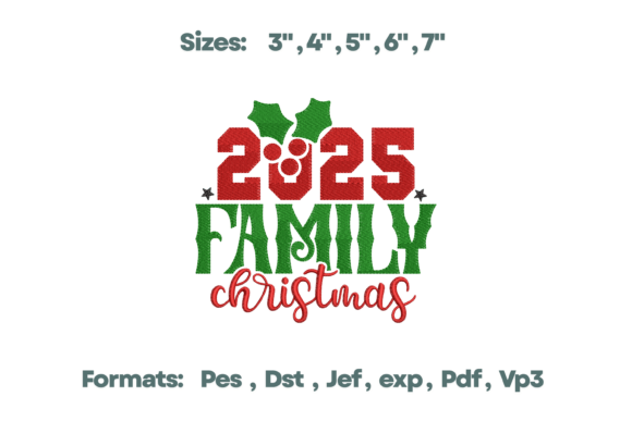 2025 Family Christmas Embroidery Design Review