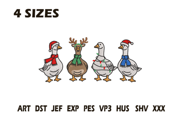 Christmas Goose Embroidery Set Review for Apparel
