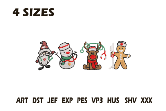 Cute Christmas Characters Embroidery Review