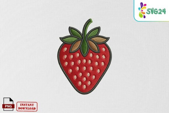 Cute Strawberry Patch Style Embroidery P Review